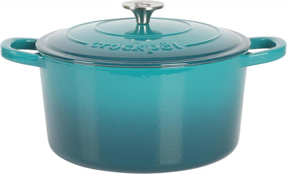 3 Quart Enameled Cast Iron Dutch Oven – Aqua - Curated Catalog G4