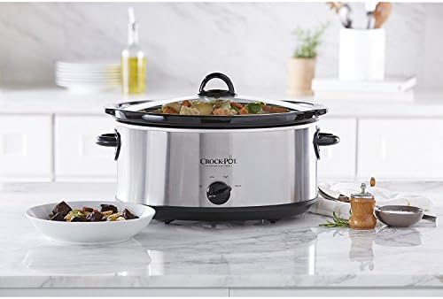 7 Quart Oval Manual Slow Cooker – Stainless Steel - Curated Catalog D1