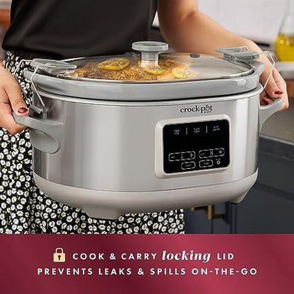 7 Quart Programmable Cook & Carry Slow Cooker - Curated Catalog A3