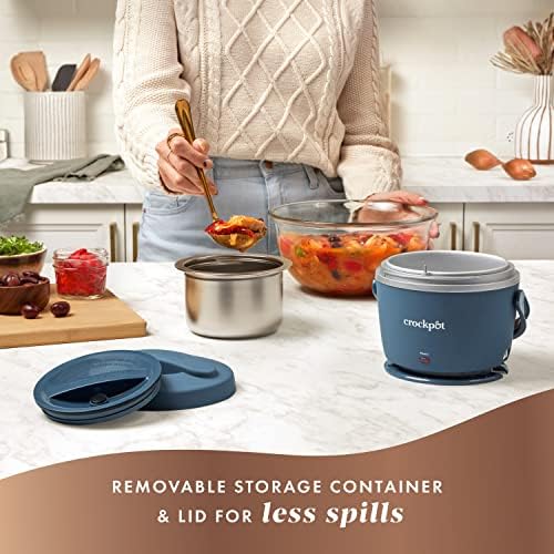 Electric Lunch Box Food Warmer 20oz – Faded Blue - Curated Catalog Y6
