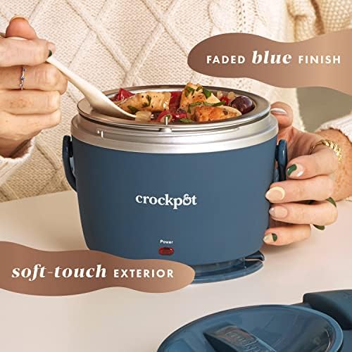 Electric Lunch Box Food Warmer 20oz – Faded Blue - Curated Catalog Y6