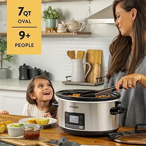 7 Quart Portable Programmable Slow Cooker with Timer - Curated Catalog P9