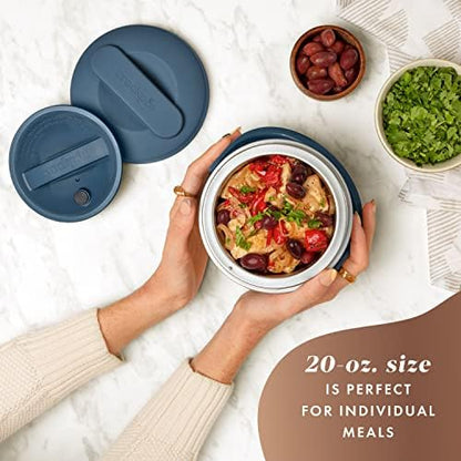 Electric Lunch Box Food Warmer 20oz – Faded Blue - Curated Catalog Y6