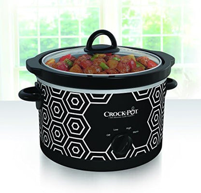 4.5 Quart Portable Slow Cooker – Black & White - Curated Catalog M2