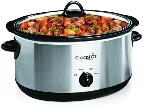 7 Quart Oval Manual Slow Cooker – Stainless Steel - Curated Catalog D1