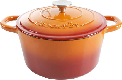 3 Quart Enameled Cast Iron Dutch Oven – Aqua - Curated Catalog G4