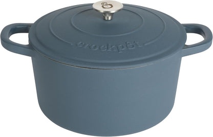 3 Quart Enameled Cast Iron Dutch Oven – Aqua - Curated Catalog G4