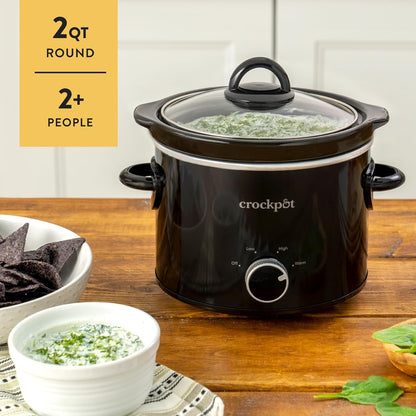 2 Quart Mini Slow Cooker – Classic Compact Cooker - Curated Catalog A8